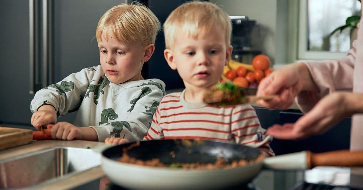Middag til kresne barn