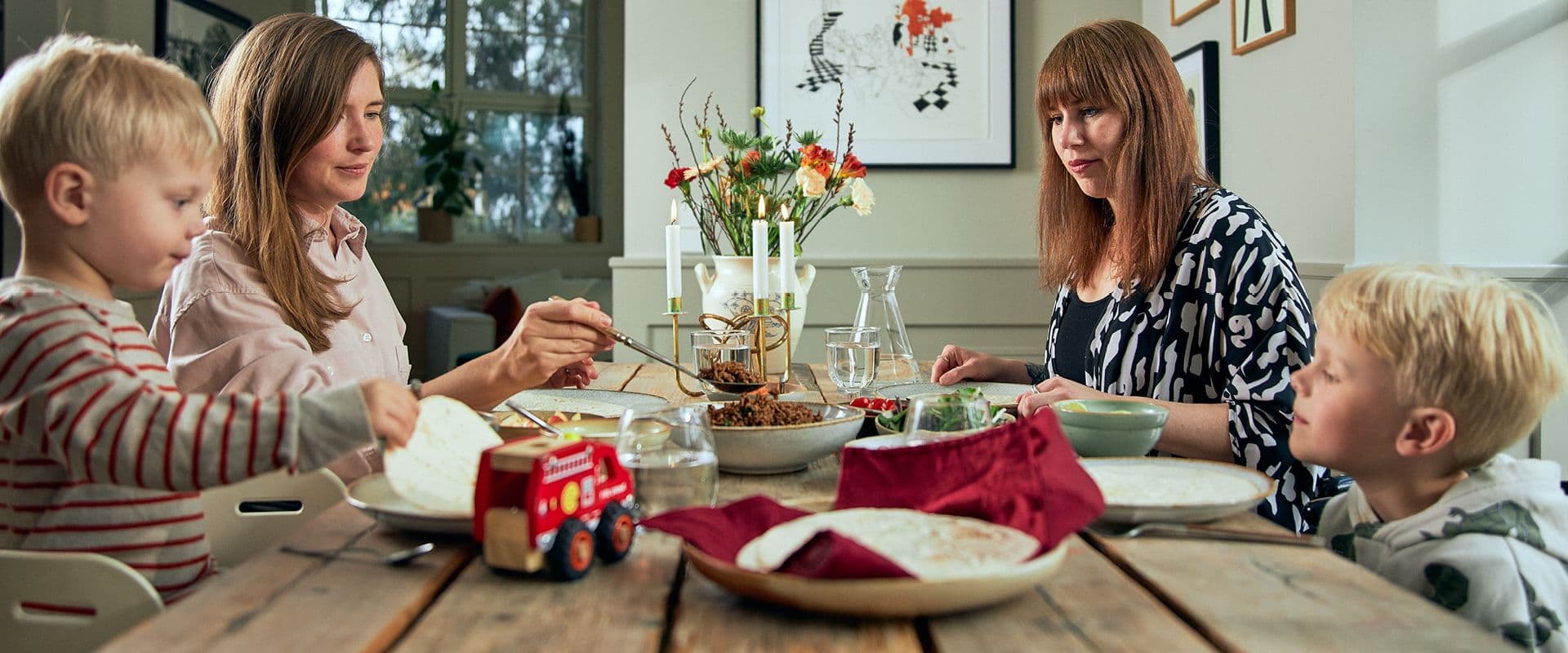 Rask kveldsmat med familien